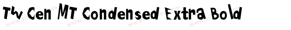 Tw Cen MT Condensed Extra Bold字体转换